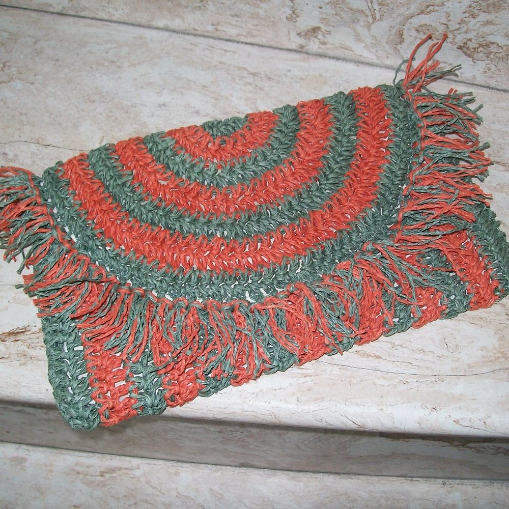 Women's Woven Handbag Clutch Purse Straw Snap Flap Boho Orange Fringe Purse